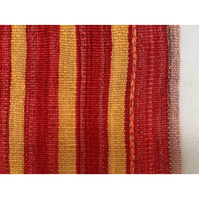 Turkish Distressed Narrow Runner Rug in Wool For Sale - Image 12 of 16