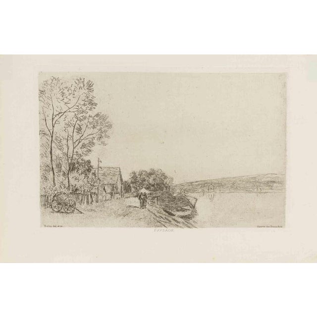 Alfred Sisley, Bords Du Loing (Banks of the Loing), 1890, Etching For Sale - Image 4 of 4