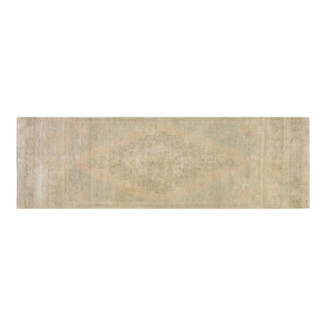 Vintage Turkish Anatolian Hand Knotted Wool Rug, 2'8x9'2 For Sale