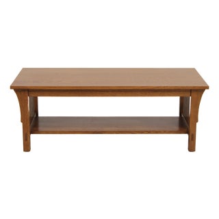 Stickley Mission Oak Arts & Crafts Coffee Table For Sale