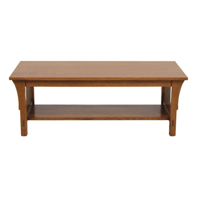 Stickley Mission Oak Arts & Crafts Coffee Table For Sale