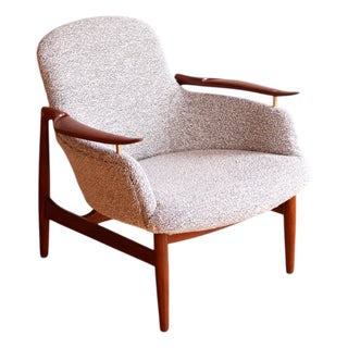 Vintage Finn Juhl Nv-53 Lounge Chair for Niels Vodder, Denmark. For Sale