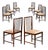 Brazilian Modern Set of Eight Dining Chairs in Rosewood and Mohair by Celina, Brazil, 1960s For Sale