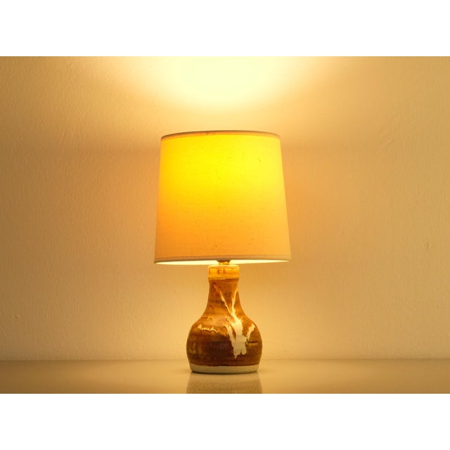 Beige Mid-Century Danish Table Lamp in Ceramic, 1960s For Sale - Image 8 of 15