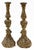 Pair of Italian Baroque Carved Giltwood Candlesticks – 28" Tall For Sale - Image 4 of 13