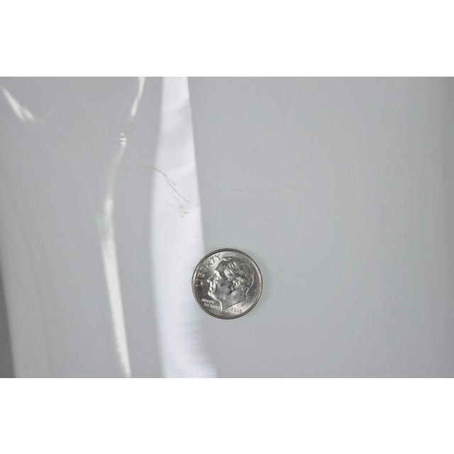 Vintage Italian Murano Mid Century Modern White Glass Handkerchief Table Lamp For Sale - Image 9 of 14