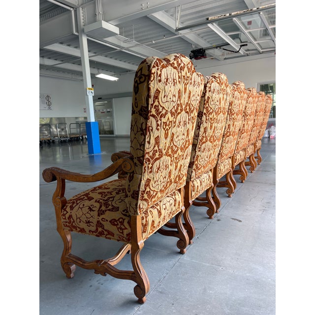 Century Furniture “Amelia” Carved Wood Arm Dining Chairs | Set of 6 For Sale - Image 10 of 12