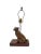 Bronze Late 20th Century Figural Golden Retriever Dog Table Lamp, Metal on Wood Base With Shade, 21.5"h For Sale - Image 8 of 12