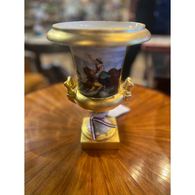 Traditional 19th Century Hand Painted Urn For Sale - Image 3 of 5