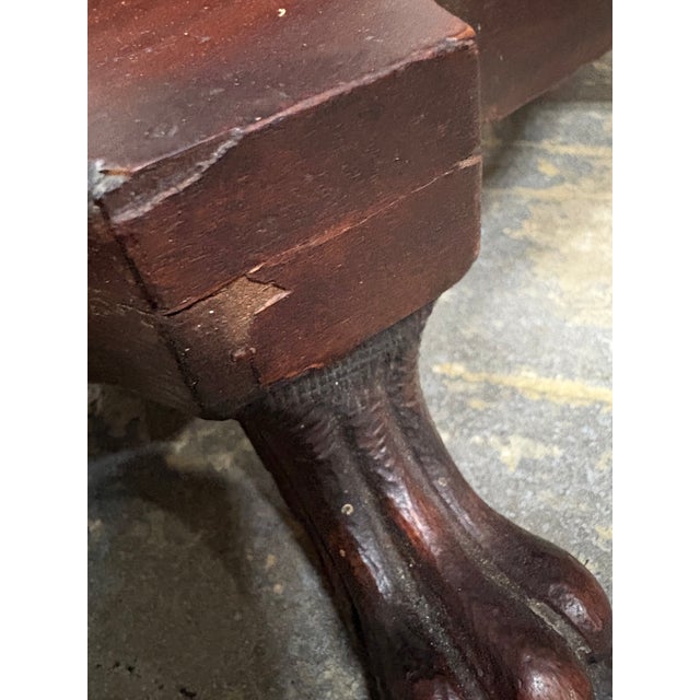 Brown Antique Victorian Mahogany Hall Table For Sale - Image 8 of 10