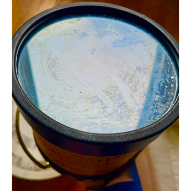Georges Briard 1960s Chic Mid-Century Cork & Brass Ice Bucket — Perfect for Coastal Entertaining or a Luxe Bar Cart For Sale - Image 4 of 5