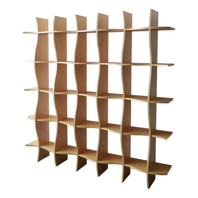 1980s Monumental Maple Etagere For Sale