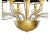 Mid-Century Modern Minimalist Modern Linear Murano Glass Chandelier With Gold Leaf Accents For Sale - Image 3 of 5