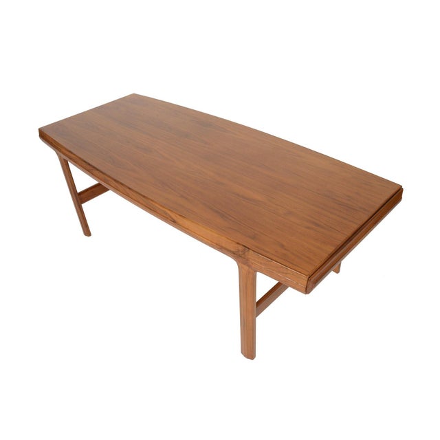 Mid 20th Century Attributed to Johannes Andersen for Trensum Walnut Coffee Table For Sale - Image 10 of 12