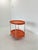 Space Age Chrome Serving Trolley with Orange Plastic Trays, 1970s For Sale - Image 4 of 7