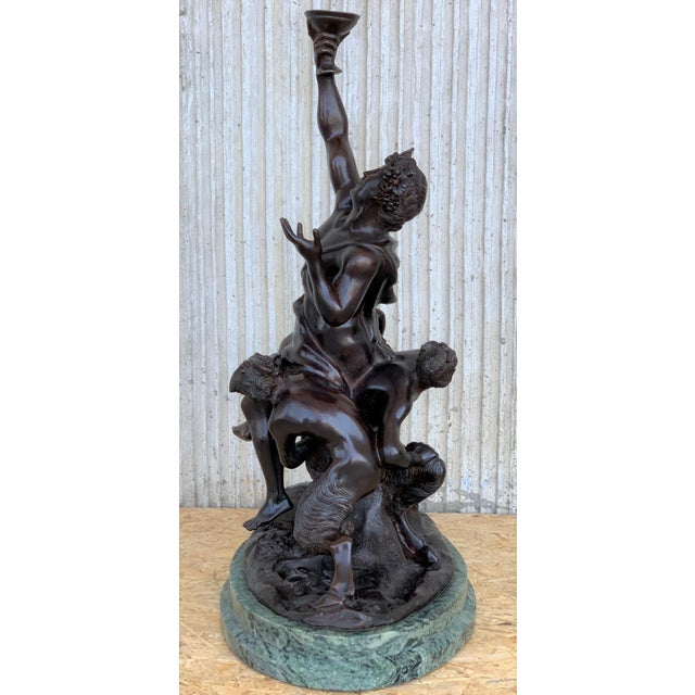 Early 20th Century Cast Bronze Statue of a Cherub Angel Signed by Ferdinando de Luca, Italy For Sale - Image 17 of 18
