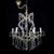 Glass Maria Teresa Chandelier with 6 Lights in Bohemian Crystal, 1950s For Sale - Image 7 of 11