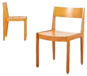 Set of Wooden 266 Chairs by Martha Villiger for Horgenglarus, 1954