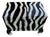 1990s Postmodeen Zebra Print 2 Door Cabinet Buffet Sideboard Console For Sale
