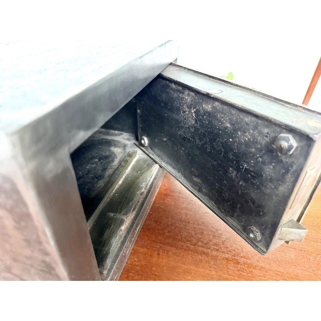 Small Antique Steel Safe, 1900s For Sale - Image 4 of 18