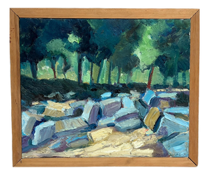 Jarl Lindblad, Landscape Composition, 1998, Oil on Canvas, Framed