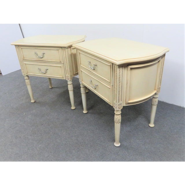 French Style Cream Nightstands a Pair Chairish