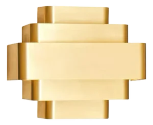 Modern Eclipse Wall Sconce Finished in Satin Brass