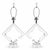 Van Teal Lucite Diamond Table Lamps - A Pair For Sale