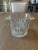Vintage Villeneuve pattern by CRISTAL D'ARQUES-DURAND Ice bucket with tab handles blown glass Marked France at the bottom...