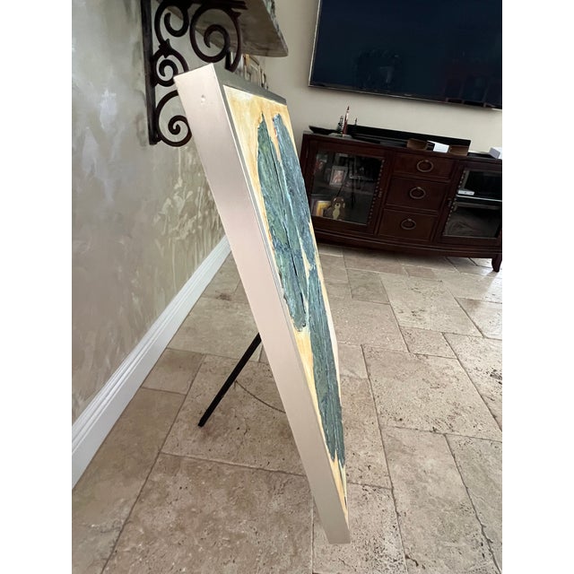 Metal Elephant Ears, Framed Canvas Art - Designed by Cheryl P. Kohloff For Sale - Image 7 of 8