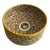 Moroccan Orange Ceramic Vessel Washbasin Sink Bowl Round Basin Sink With Brass Drain For Sale