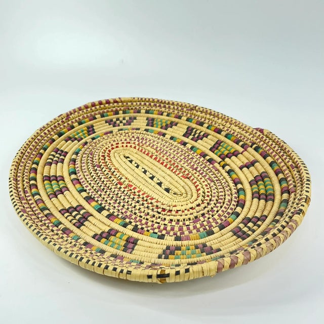 Textile Early 20th Century Hausa Basket Platter Nigeria MATTER COLLECTION For Sale - Image 7 of 7