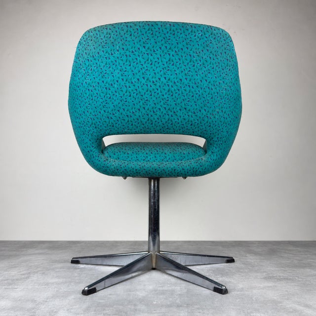 1970s Mid-Century Modern Stol Kamnik Swivel Chair, Yugoslavia, 1970s For Sale - Image 5 of 18