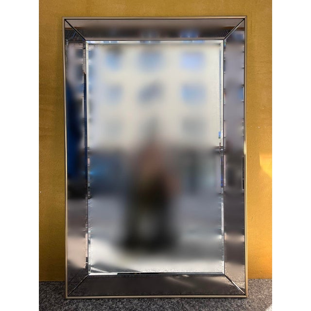 Large Mid-Century Modern Statement Crystal and Smoked Glass Wall Mirror by Schöninger, 1970s For Sale - Image 17 of 17