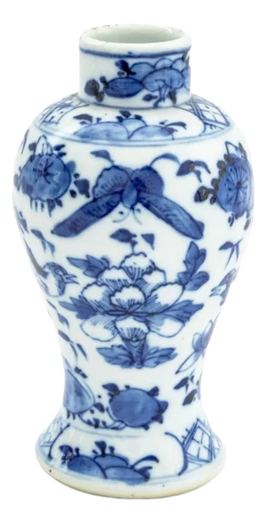 Chinese Blue and White Porcelain Meiping Vase