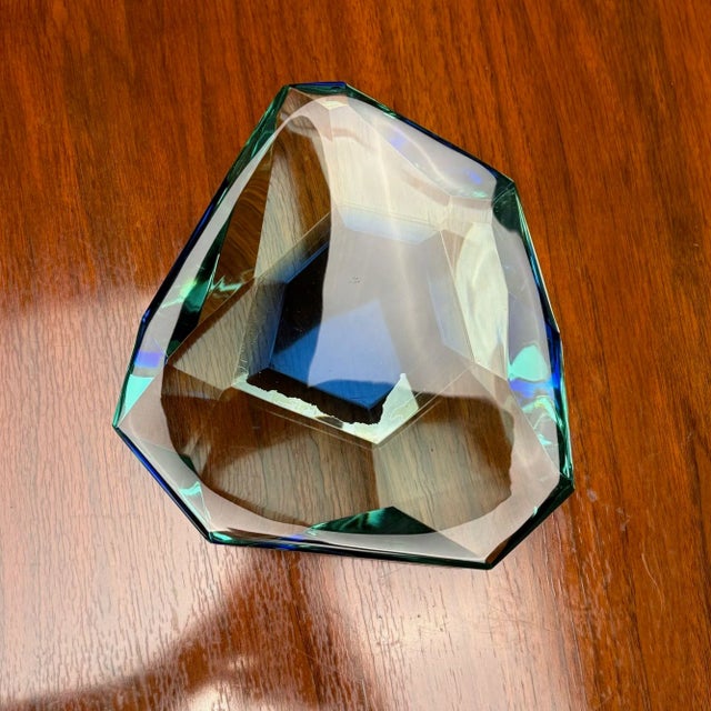 Blue Max Ingrand, Fontana Arte, Mid-Century Modern, Ashtray, Cut Crystal, 1960s For Sale - Image 8 of 10