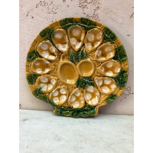 Ceramic C.1950 Majolica Oyster Platter Aetgina Vallauris For Sale - Image 7 of 7