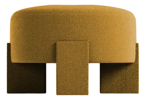 Cassete Puff in Boucle Mustard by Alter Ego for Collector