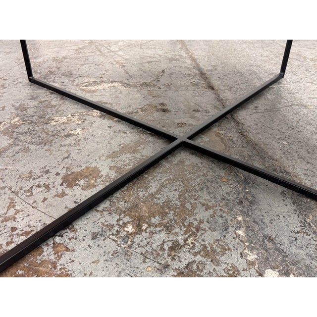 Caravane French Custom Metal Dining Table For Sale - Image 10 of 12