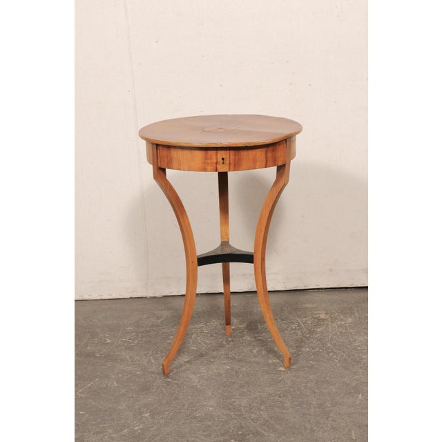 Italian Round Side Table W/Inlays, 19th C. For Sale - Image 10 of 11