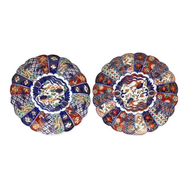 Pair of Antique Japanese Imari Chargers, c.1880 For Sale