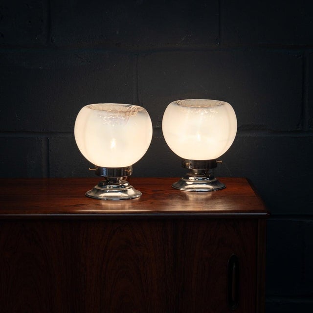Vintage Murano Glass Table Lamps by Gaetano Sciolari for Mazzega, 1970, Set of 2 For Sale - Image 17 of 18