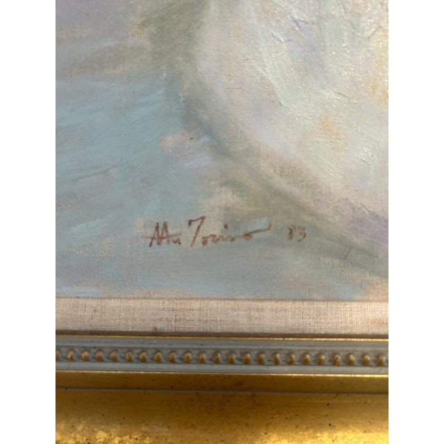 Mid-Century Modern Large Original Winter Scene by New Hope Impressionist Michael Autorino For Sale - Image 3 of 10