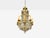French 19th Century Louis XVI Style, Chandelier, Dore Bronze, Crystal, France For Sale - Image 3 of 11
