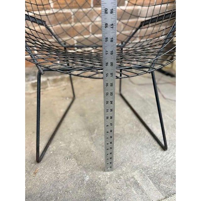 Black Original Harry Bertoia "Diamond" Lounge Chairs for Knoll International For Sale - Image 8 of 17