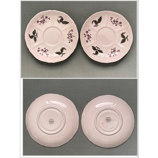 White Vintage “Mandarin” Floral Wedgwood China Plates- Set of 9 For Sale - Image 8 of 10