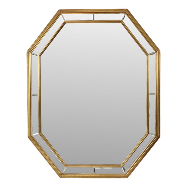 Large Hollywood Regency Octagonal Mirror from Deknudt, 1970s For Sale