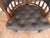 Large Antique English Oak and Brown Leather Office Chair, 1830 For Sale - Image 11 of 14