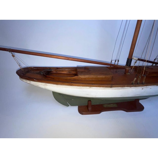 Yacht Model of the Schooner Yacht Wanderer For Sale - Image 9 of 12