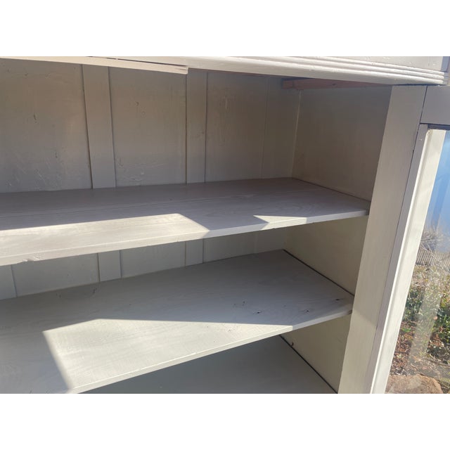 Cream Antique Vertical Buffet in Fir, 1890s For Sale - Image 8 of 18